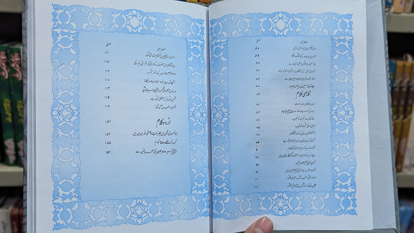 Peer Mehr Ali Shah Kalam Urdu Book Contents Page 2