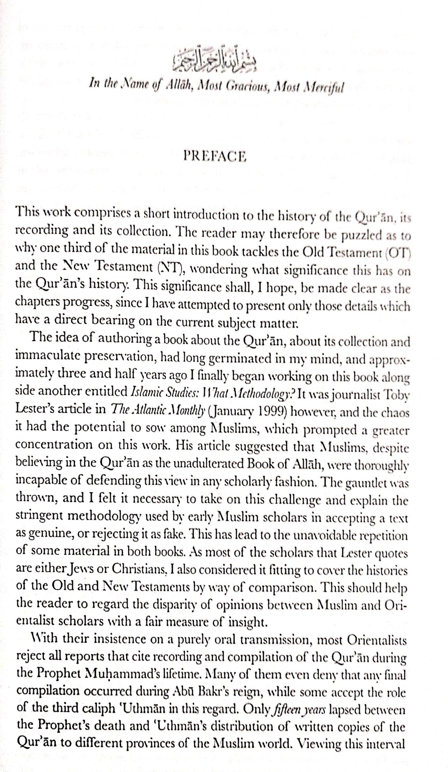 The History of The Qur’anic Text