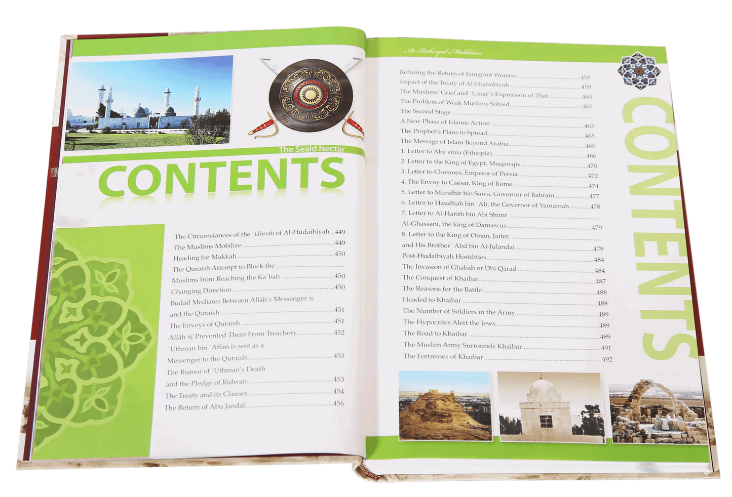 The Sealed Nectar premium 4-color print edition by Safiur Rahman Mubarakpuri - Book Contents Page 5