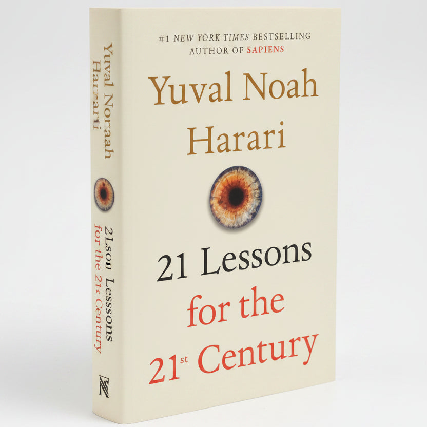 21 Lessons for the 21st Century by Yuval Noah Harari – Book Cover | Kitab Markaz