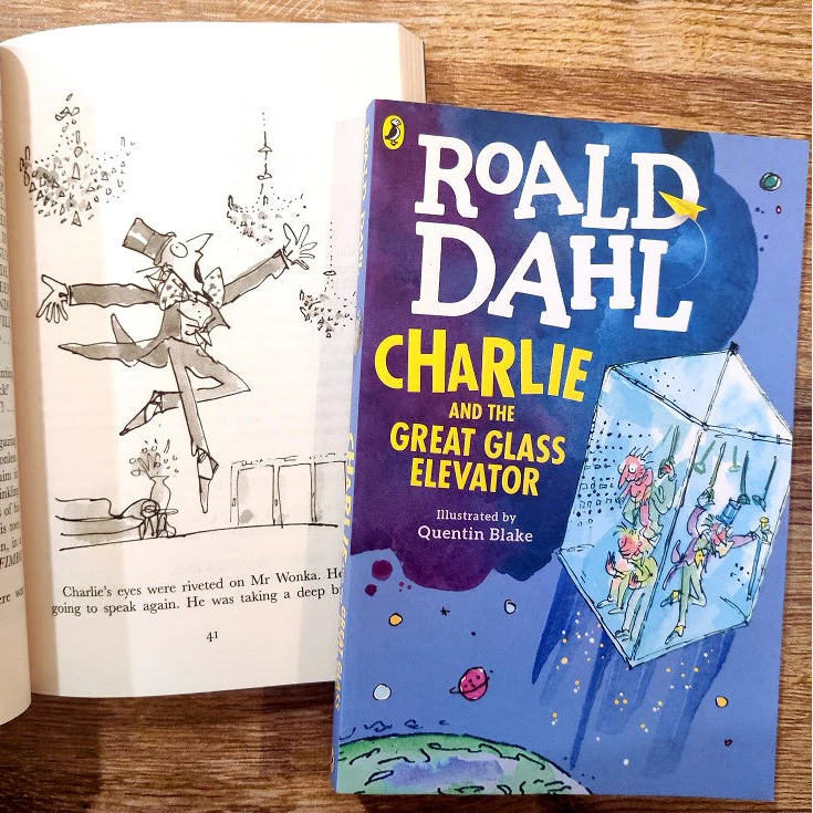 Charlie and the Great Glass Elevator Paperback | Classic Children's Fantasy Sequel by Roald Dahl | Kitab Markaz