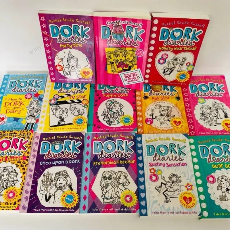 Dork Diaries 15 Books Set Boxset | Children's Funny Fiction Novels & Guided Journals by Rachel Renée Russell | Kitab Markaz