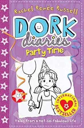 Dork Diaries Book 2 Party Time Paperback | Children's Funny Fiction Novel by Rachel Renée Russell | Kitab Markaz
