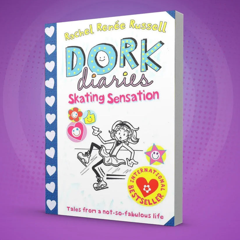 Dork Diaries Book 4 Skating Sensation Paperback | Children's Funny Ice Skating Novel by Rachel Renée Russell | Kitab Markaz