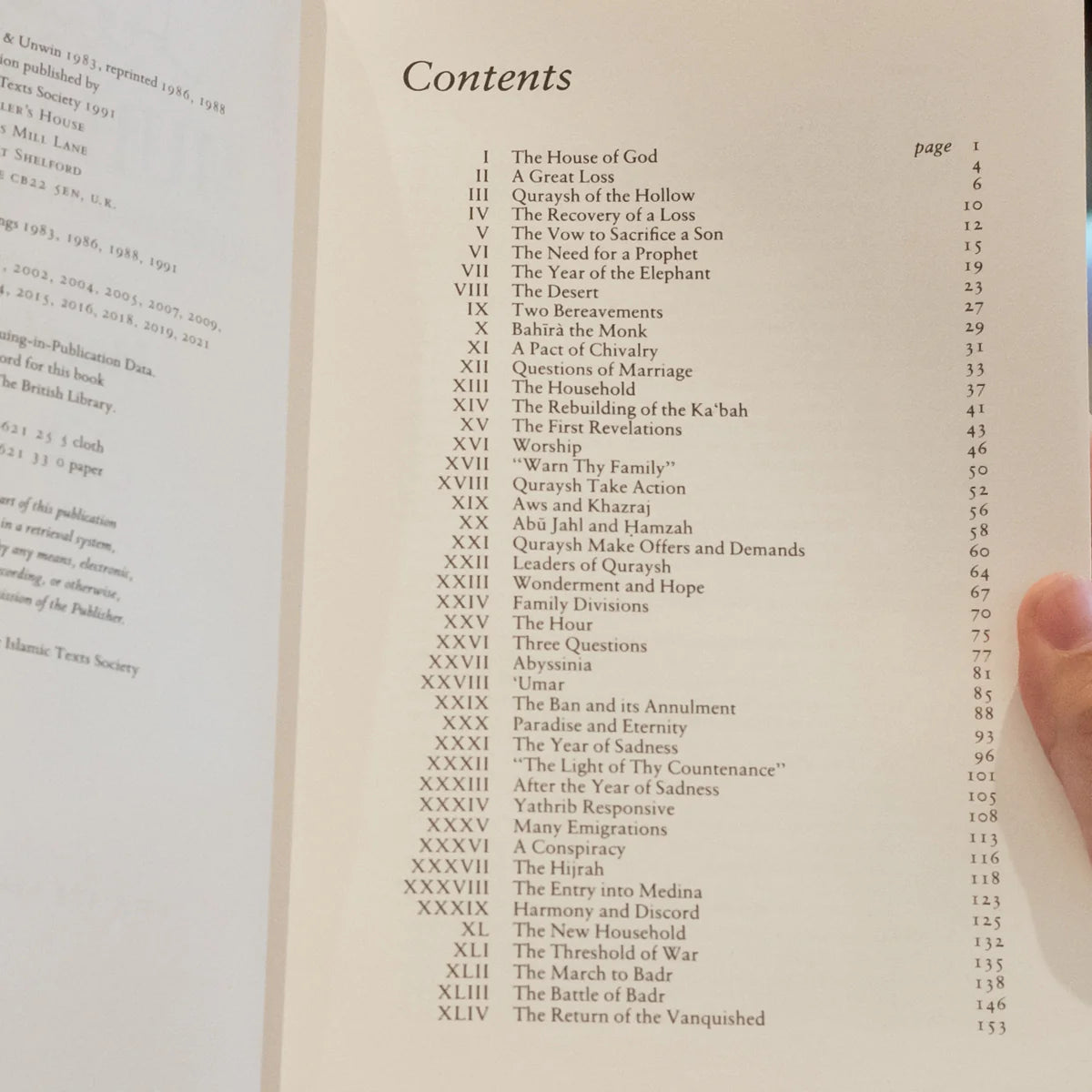 Muhammad His Life Based on the Earliest Sources book Content Page 1