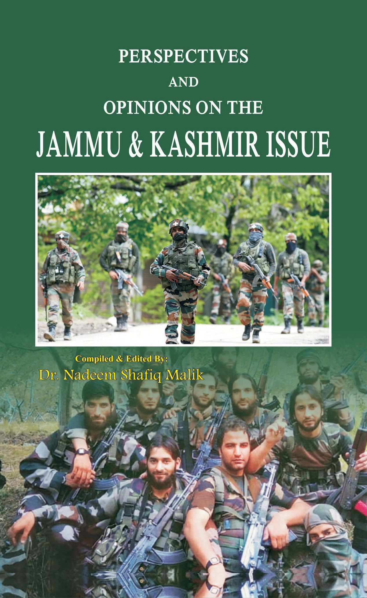 Perspectives and Opinions on the Jammu and Kashmir Issue book cover by Dr. Nadeem Shafiq Malik