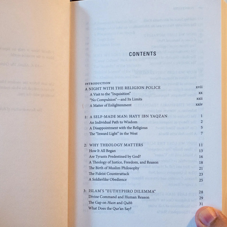 Reopening Muslim Minds book by Mustafa Akyol - a return to reason freedom and tolerance in Islam - Book inside Content Page 1