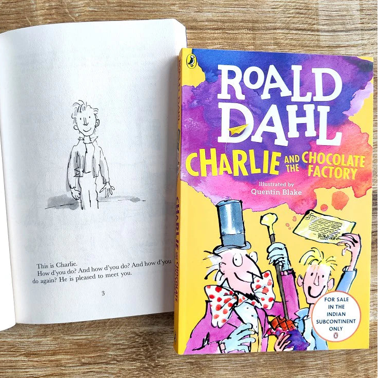 Charlie and the Chocolate Factory by Roald Dahl – Paperback Cover | Kitab Markaz