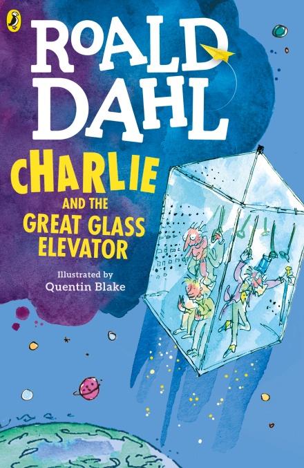 Charlie and the Great Glass Elevator by Roald Dahl – Book Cover - Kitab Markaz