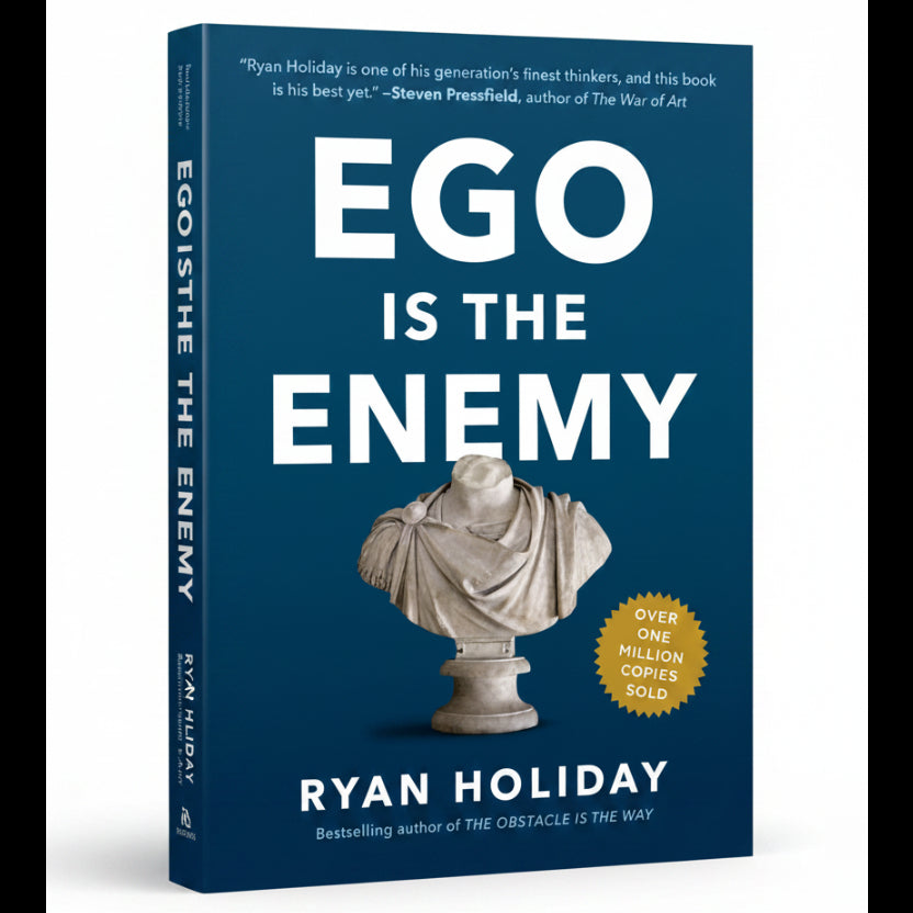Ego Is the Enemy by Ryan Holiday – Book Cover | Kitab Markaz