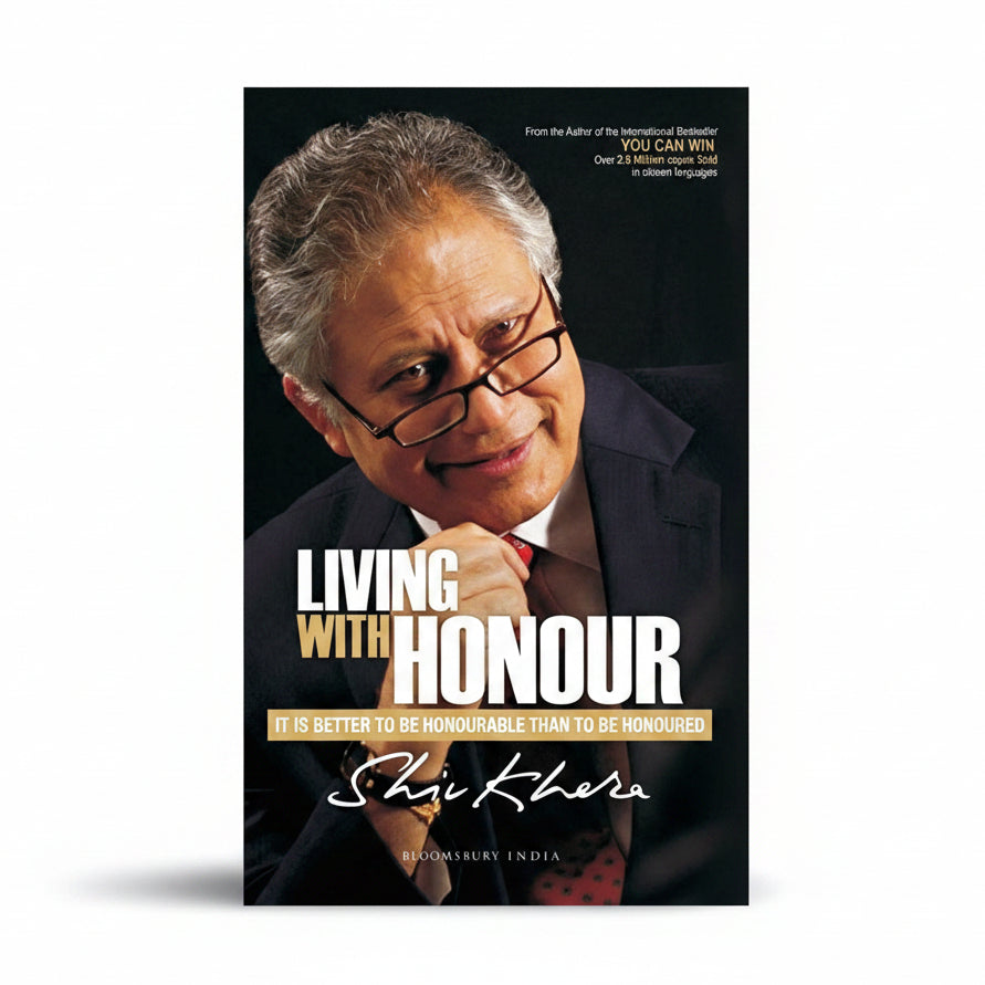 Living With Honour by Shiv Khera – Book Cover | Kitab Markaz