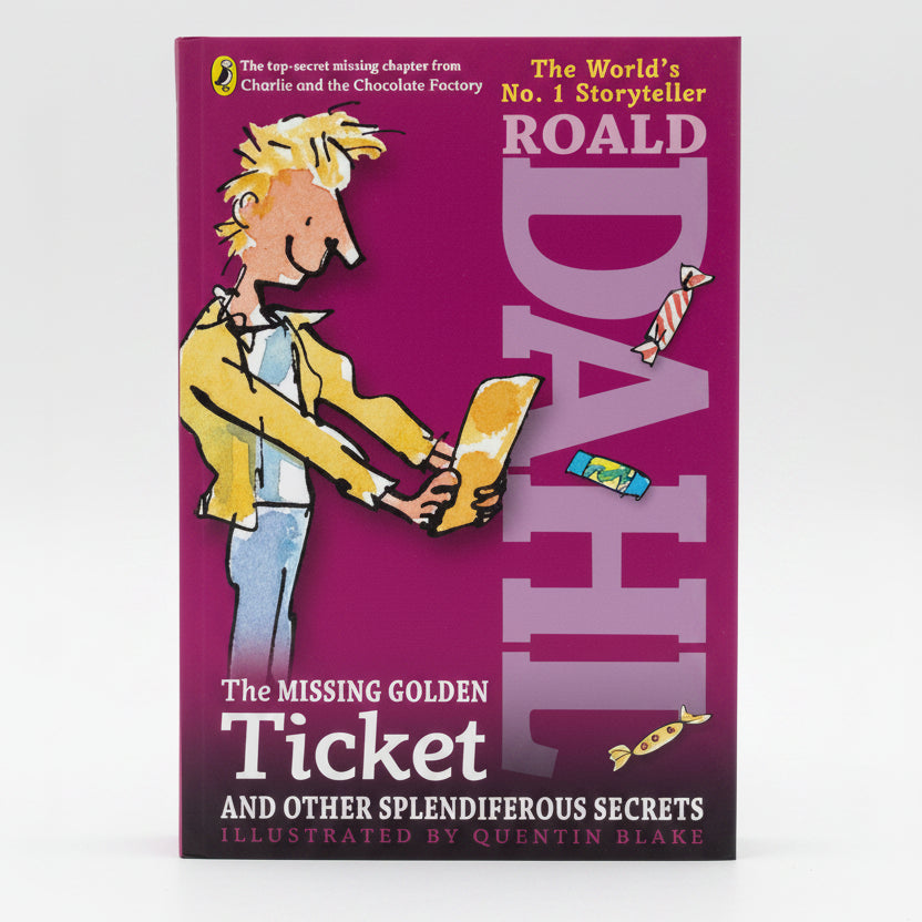 The Missing Golden Ticket and Other Splendiferous Secrets by Roald Dahl – Paperback Cover | Kitab Markaz