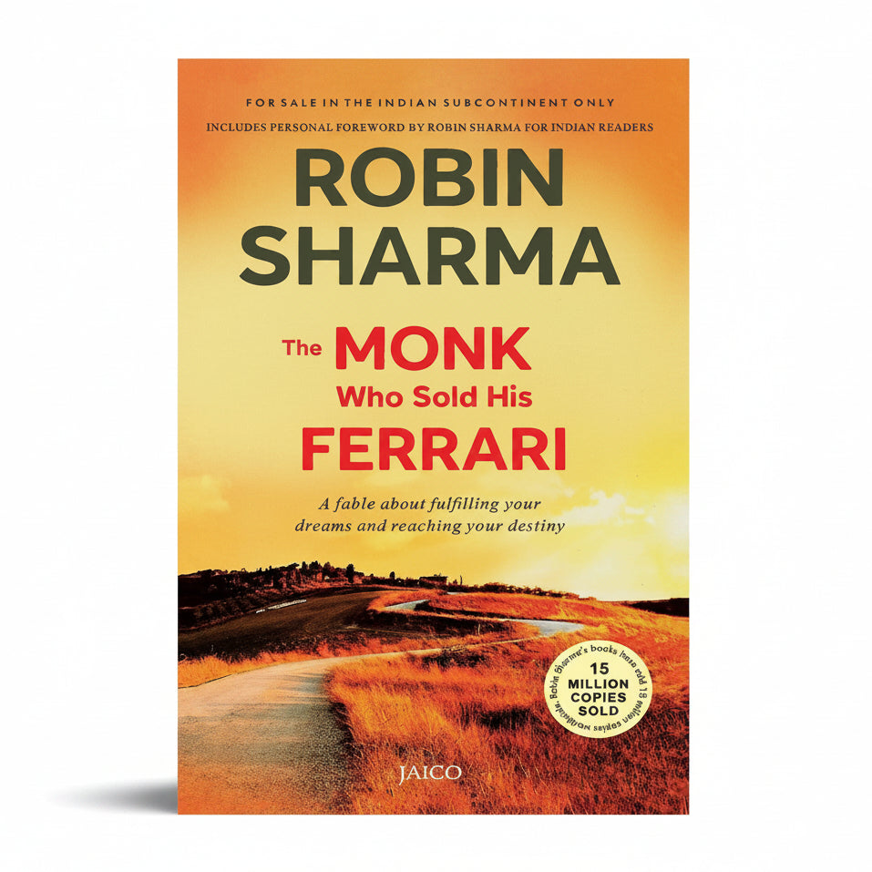 The Monk Who Sold His Ferrari by Robin Sharma – Book Cover | Kitab Markaz
