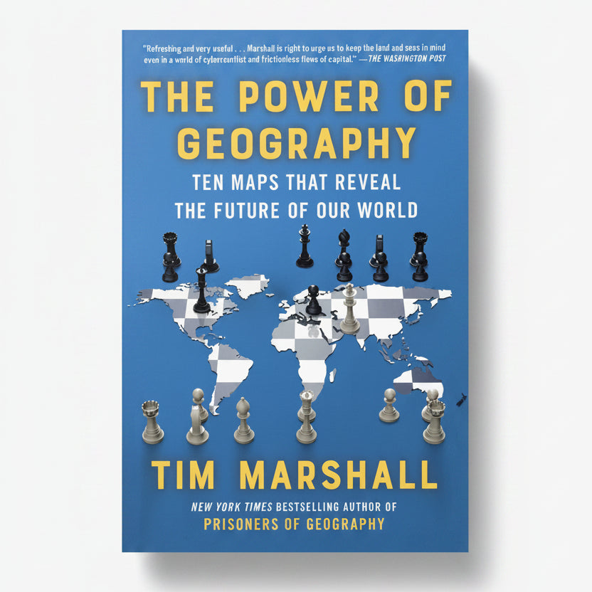 The Power of Geography by Tim Marshall – Book Cover | Kitab Markaz