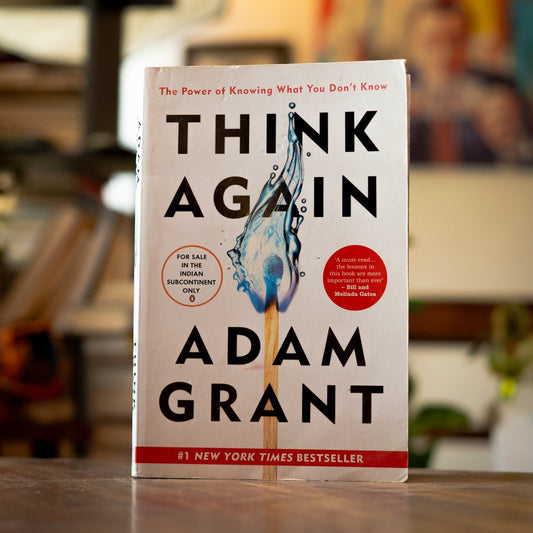 Think Again by Adam Grant – Book Cover | Kitab Markaz