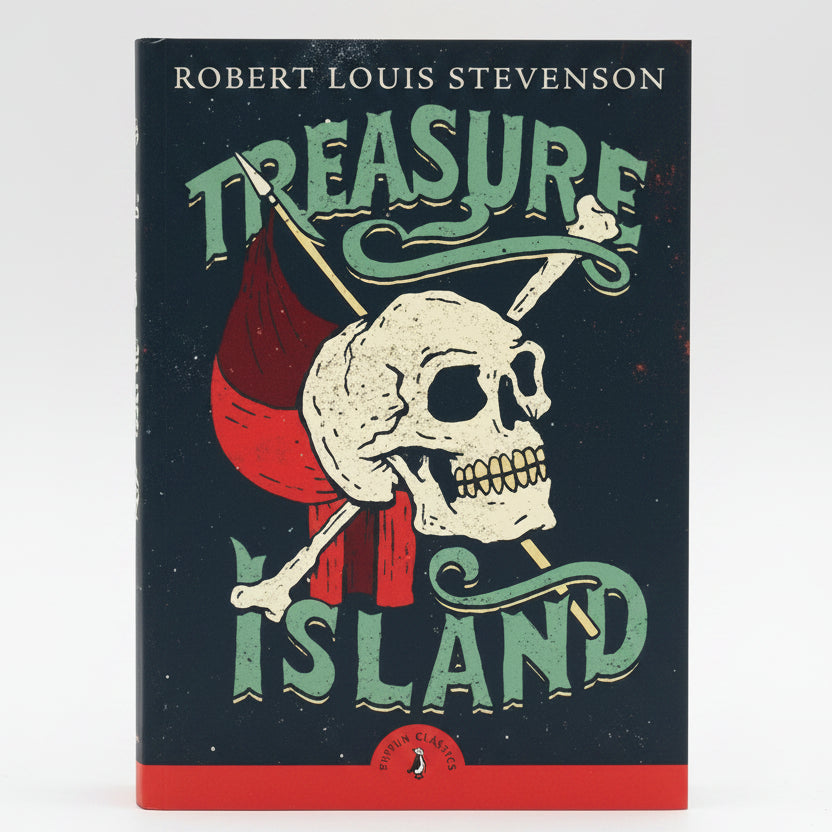 Treasure Island by Robert Louis Stevenson – Book Cover | Kitab Markaz