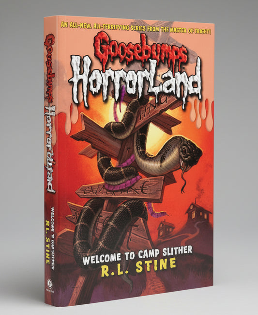 Welcome to Camp Slither by R. L. Stine – Goosebumps HorrorLand Paperback Cover | Kitab Markaz
